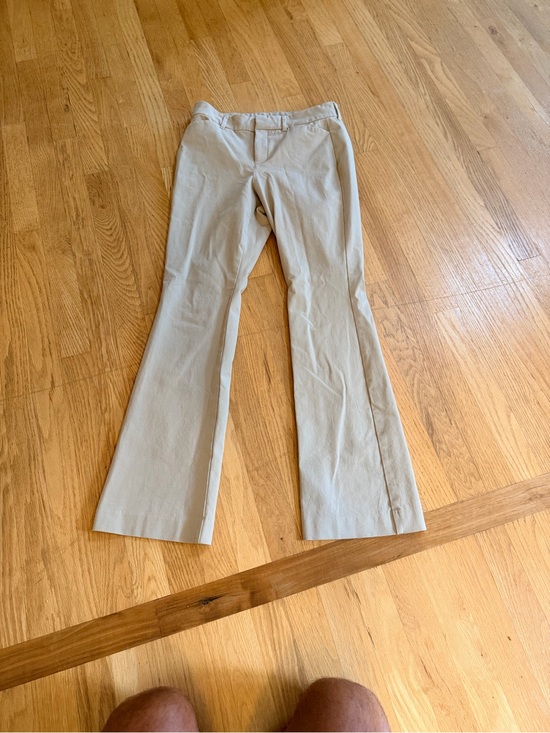 Old Navy Pants - Ladies Size 6 "Old Navy" PUXIE Khaki Straight-Leg Chinos - Light Beige Smooth GC